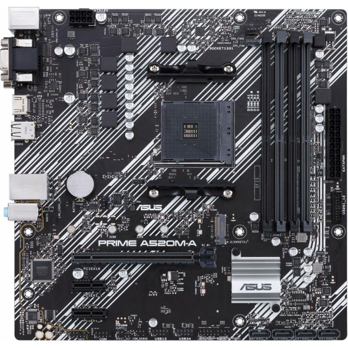 Asus Prime A520M-A II/CSM 90MB17H0-M0EAYC Placa Base Micro ATX Socket AM4 AMD A520 DDR4 PCIe 3.0 M.2