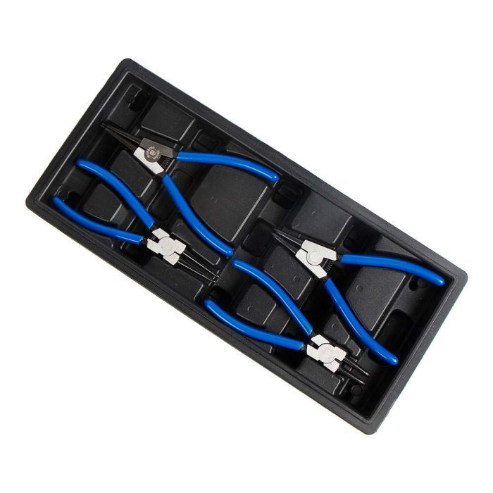 Alicates para arandelas de seguridad, juego 4 piezas