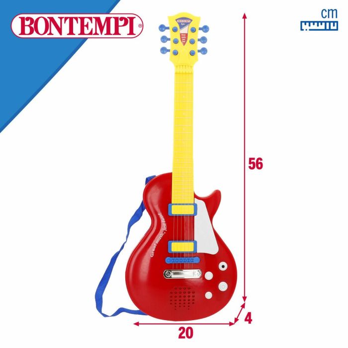 Guitarra Infantil Bontempi 20 x 56 x 4 cm (6 Unidades) 3 Guitarra Infantil Bontempi 20 x 56 x 4 cm (6 Unidades) 3