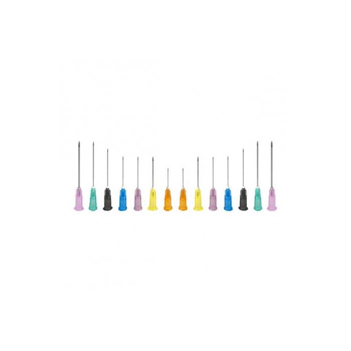 Medoject Agujas hipodérmicas 23G 0.6x25 mm Azul 100 unidades