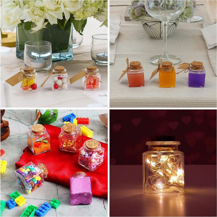 La Mediterranea Tarrito de Vidrio con Tapon de Corcho 50 ml - 4,1 x 6,3 x 4,1 cm (36 Unidades) 6 La Mediterranea Tarrito de Vidrio con Tapon de Corcho 50 ml - 4,1 x 6,3 x 4,1 cm (36 Unidades) 6