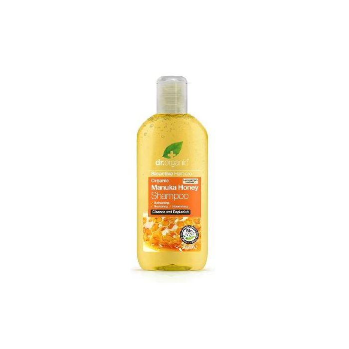 DR. ORGANIC Champú Miel de Manuka 265ml, Restaurador y Protector con Aloe Vera para Todo Tipo de Cabello