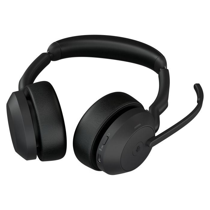 Jabra Evolve2 55 Link380a MS Stereo Auriculares Inalámbricos y Cableados para Oficina y Centro de Llamadas, Negro, Certificado para Microsoft Teams 3