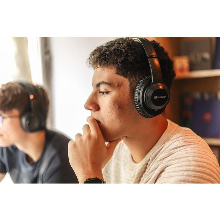 Sandberg BT Link For 2xHeadphone Transmisor de Audio Inalámbrico Bluetooth para 2 Auriculares TV Ordenador MiniJack 6h Batería 3 Sandberg BT Link For 2xHeadphone Transmisor de Audio Inalámbrico Bluetooth para 2 Auriculares TV Ordenador MiniJack 6h Batería 3