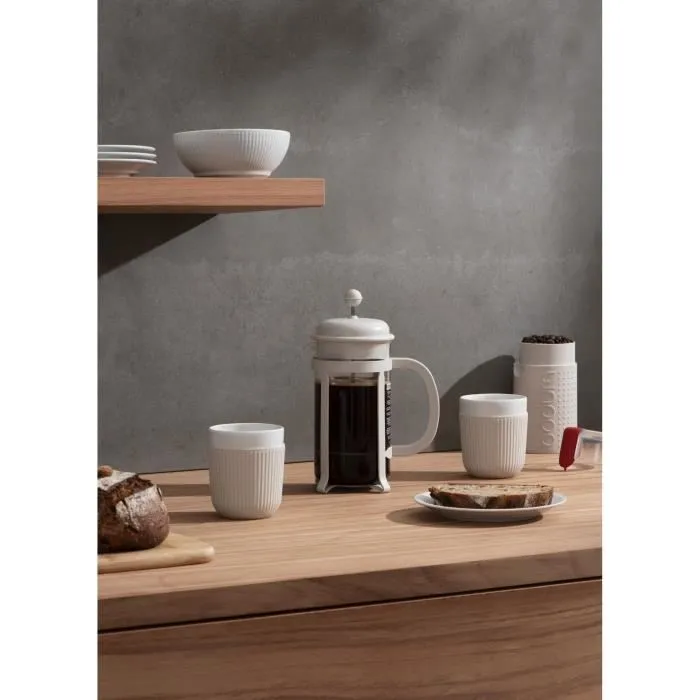 Bodum 1908-913 Cafetera de Prensa Francesa JAVA Blanca 1 L 1