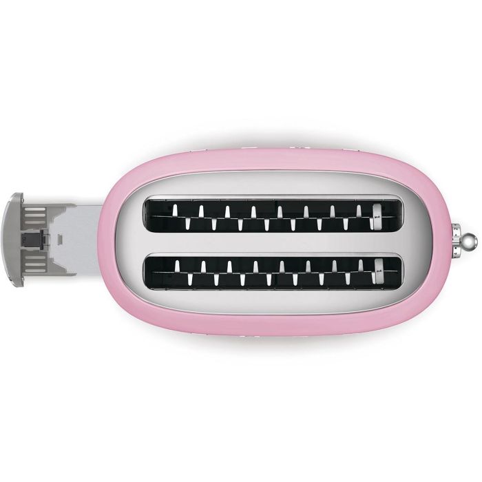 Smeg TSF02PKEU Tostadora 4 Rebanadas Estilo Años 50 Rosa 4