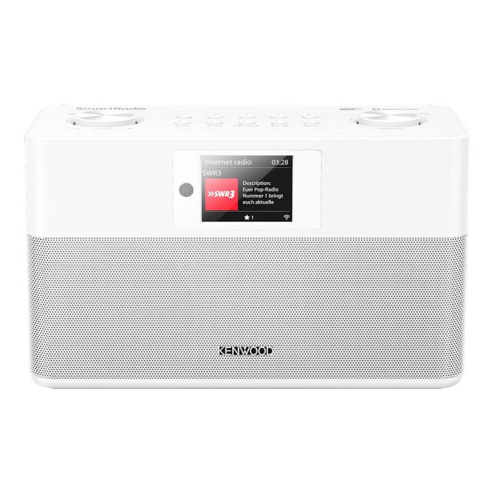 Kenwood CR-ST100S-W Radio Internet/DAB+/FM con Bluetooth, Altavoces 20W, WiFi, Pantalla 2.4", USB, Alarma, Color Blanco Kenwood CR-ST100S-W Radio Internet/DAB+/FM con Bluetooth, Altavoces 20W, WiFi, Pantalla 2.4", USB, Alarma, Color Blanco