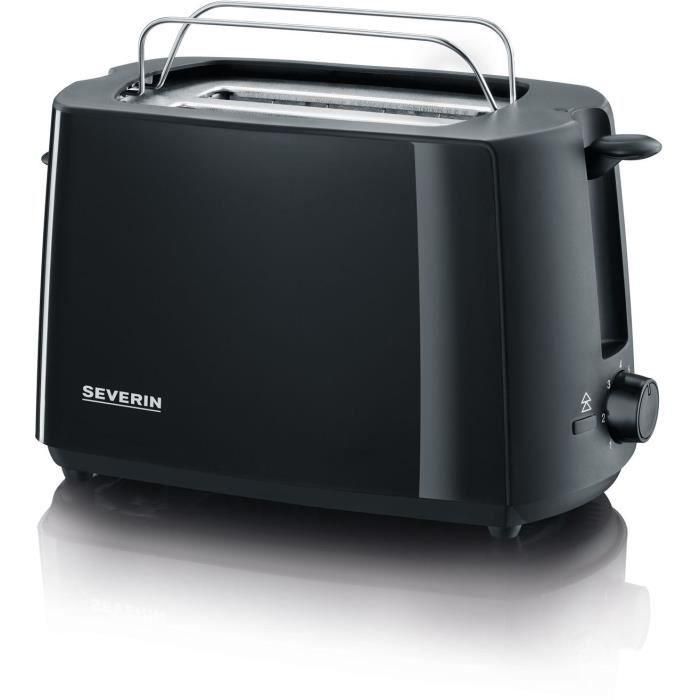 Severin AT2287 Grille-Pain 700 W, hasta 2 rebanadas, grado de dorado ajustable, soporte para pasteles, eyección automática, negro Severin AT2287 Grille-Pain 700 W, hasta 2 rebanadas, grado de dorado ajustable, soporte para pasteles, eyección automática, negro