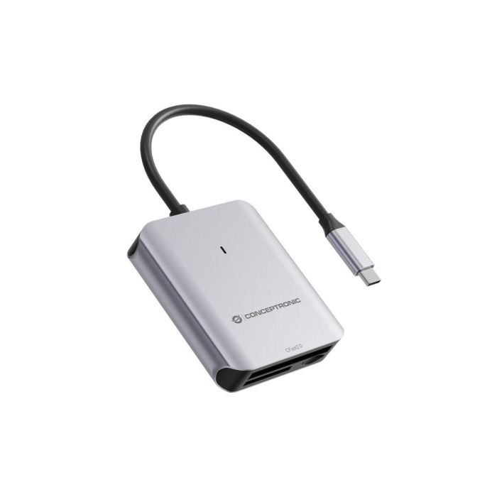 Conceptronic Lector de Tarjetas USB-C BIAN09G SD 4.0, MicroSD 4.0, CFast 2.0, USB 3.2 Gen 2, 10 Gbps 1