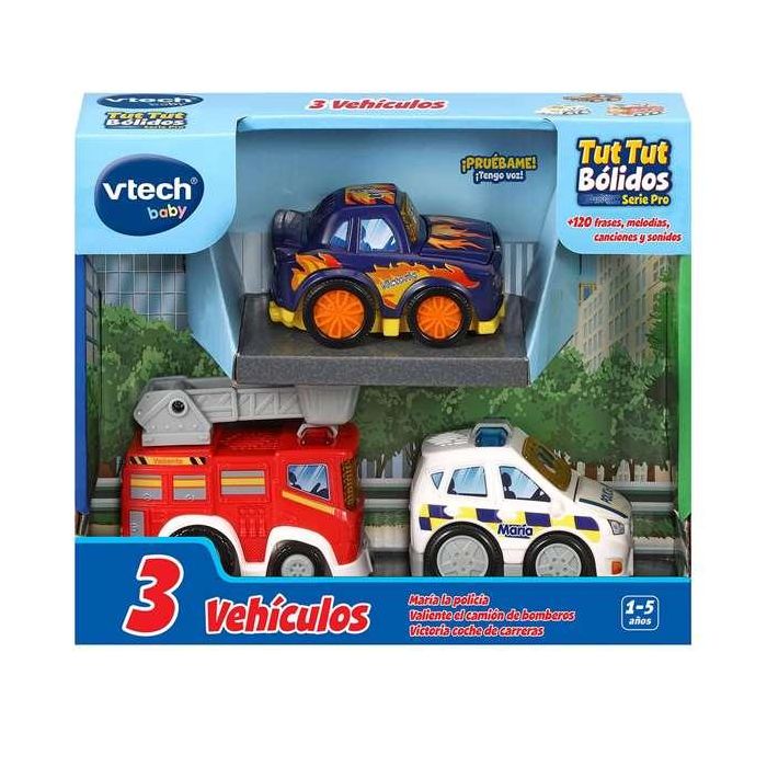 Tut tut bolidos set 3 (maría policía, valiente camión bomb y victoria coche carreras)vehículos con luz, voz, melodias y canciones. 8 x 9 x 5,5 cm 4 Tut tut bolidos set 3 (maría policía, valiente camión bomb y victoria coche carreras)vehículos con luz, voz, melodias y canciones. 8 x 9 x 5,5 cm 4
