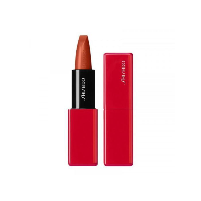 Shiseido TECHNOSATIN Gel Lipstick #414 Barra de Labios Hidratante 24h Larga Duración Acabado Satinado con Stretch-Flex 3.3g