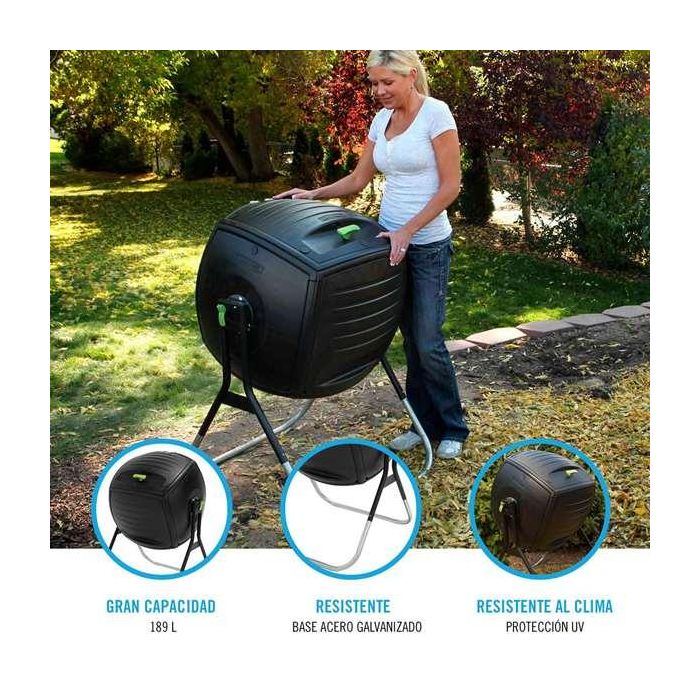 Cubo de compostaje Lifetime 60076 Rotación 189 L 75 x 113 x 81 cm 6