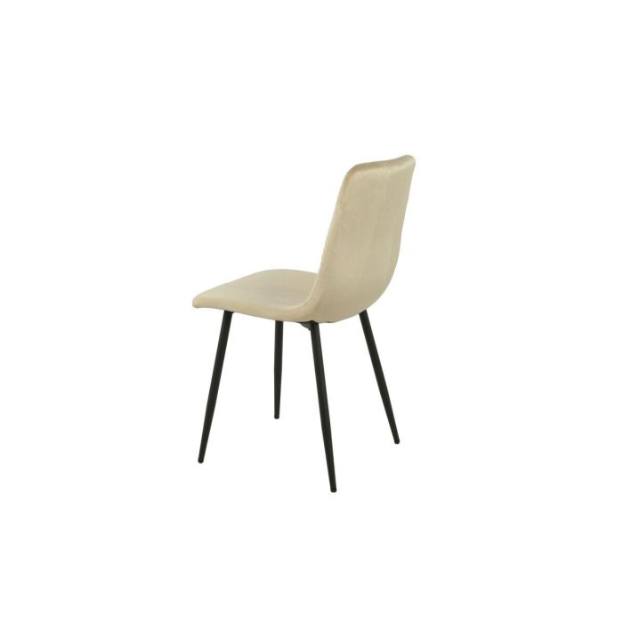 Silla Romimex Beige Terciopelo Metal 45 x 89 x 55 cm 2