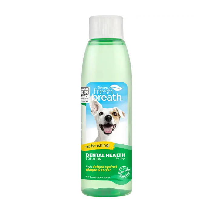 Tropiclean Fresh Breath Solucion Higiene Dental Perros 473 mL