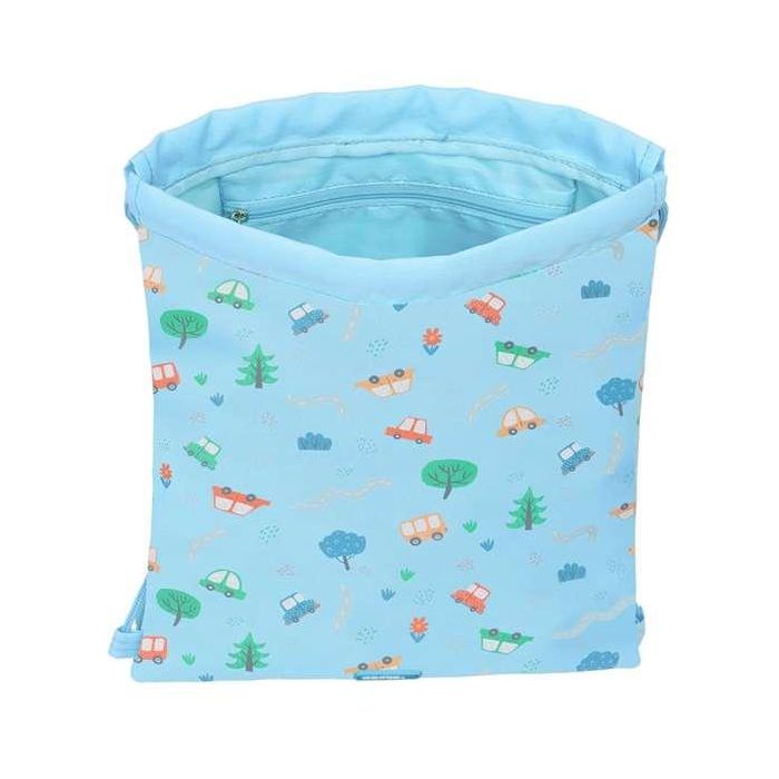 Safta Saco Plano Junior Preescolar Coches 26x34x1cm 2 Safta Saco Plano Junior Preescolar Coches 26x34x1cm 2