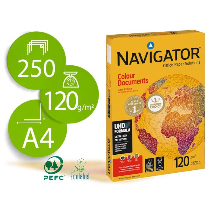 Navigator A4 120 gr Color Documents - 250 Hojas Por Paquete