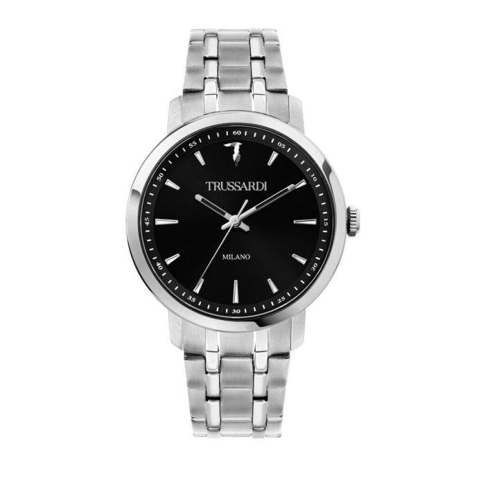 Reloj Hombre Trussardi R2453147008 Negro Plateado (Ø 41 mm)