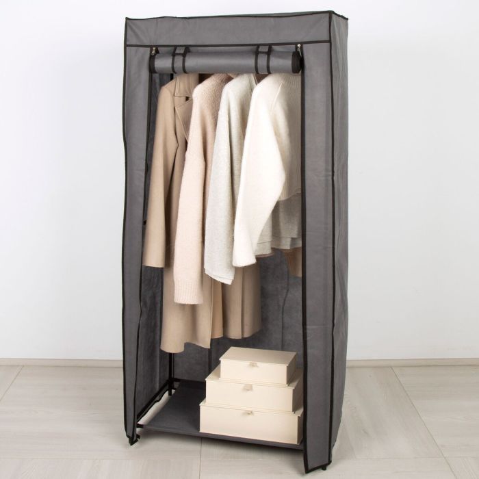 Armario ropero Max Home Gris oscuro 70 X 148 X 44 CM 4 Unidades 2