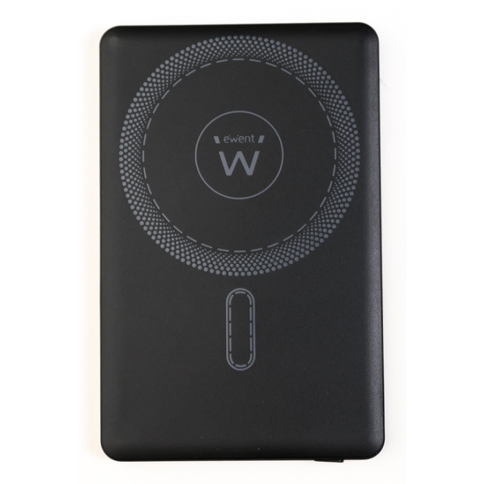 Ewent PowerBank UltraSlim MagSafe 5000mAh PD 20W, USB-C/USB-A, Negro, EW1160 Ewent PowerBank UltraSlim MagSafe 5000mAh PD 20W, USB-C/USB-A, Negro, EW1160