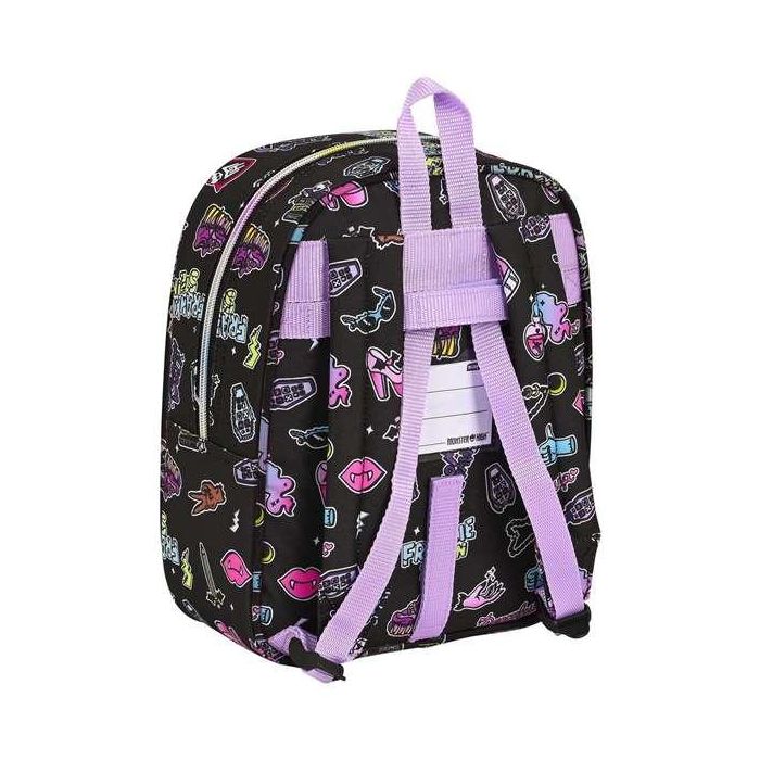 Safta Mochila Guardería Adapt. Carro Monster High "Creep" 22x27x10cm 4