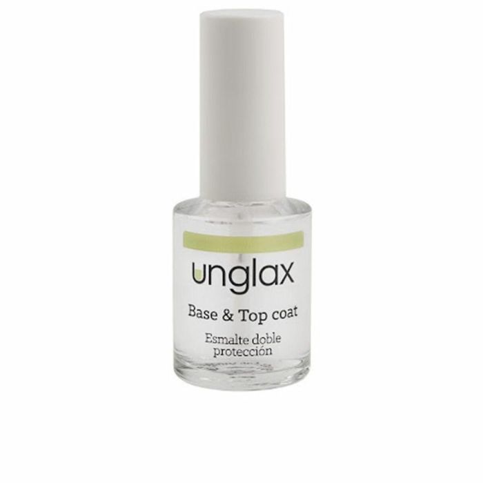 Unglax NAIL EXPERTS Esmalte de Uñas Base y Top Coat, Tratamiento Protector Antiamarilleamiento, Brillo Intenso y Larga Duración 10 ml Unglax NAIL EXPERTS Esmalte de Uñas Base y Top Coat, Tratamiento Protector Antiamarilleamiento, Brillo Intenso y Larga Duración 10 ml