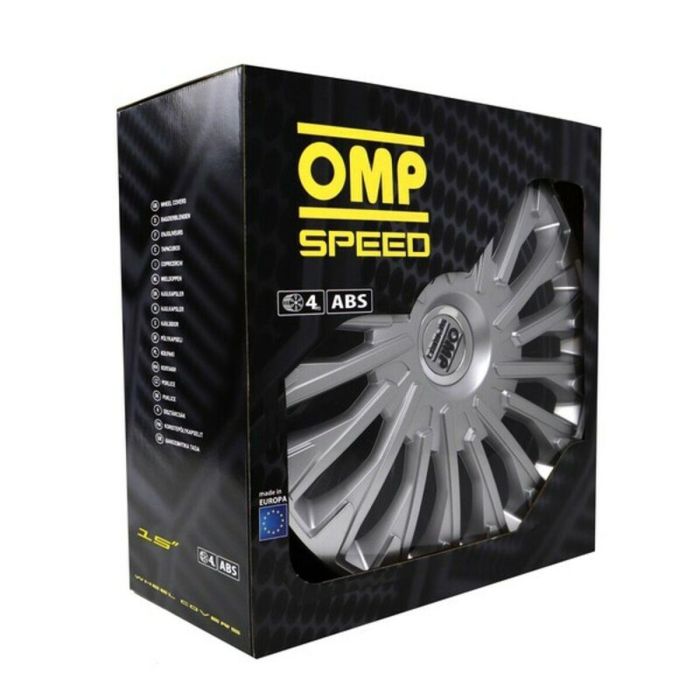 Tapacubos OMP Stinger Speed Plateado 15" (4 uds) 2