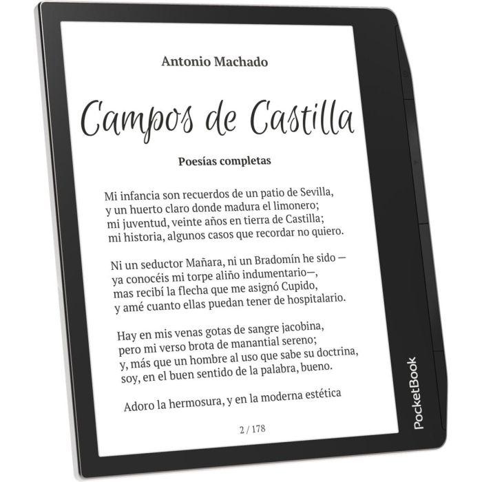 PocketBook Era - Lector de eBooks 7" Pantalla E Ink Carta 1200, 16 GB, Resistente al Agua IPX8, Texto a Voz (Inglés y otros idiomas), Color Plata PocketBook Era - Lector de eBooks 7" Pantalla E Ink Carta 1200, 16 GB, Resistente al Agua IPX8, Texto a Voz (Inglés y otros idiomas), Color Plata