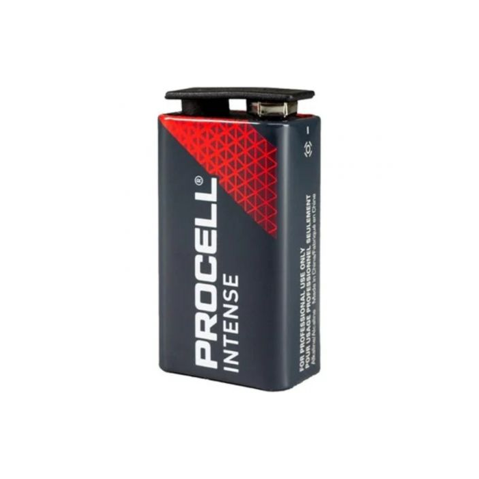Duracell DURINTLR61C10 Pilas Alcalinas 9V Procell Intense Power - Pack 10 Unidades para Dispositivos Profesionales de Alto Consumo