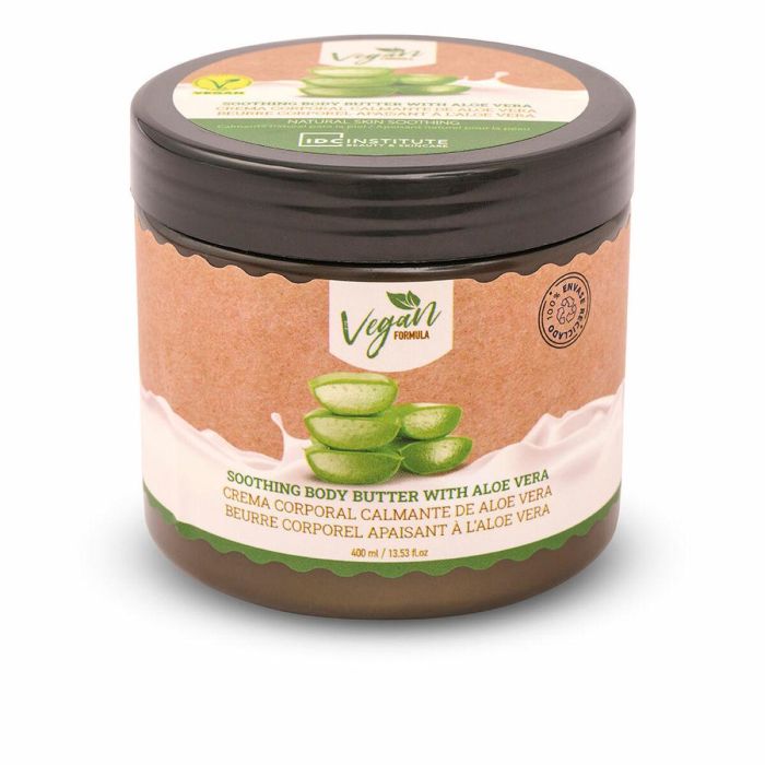 Idc Institute Body Butter con Aloe Vera 400 ml - Crema Hidratante Corporal Profunda y Regeneradora para Todo Tipo de Pieles