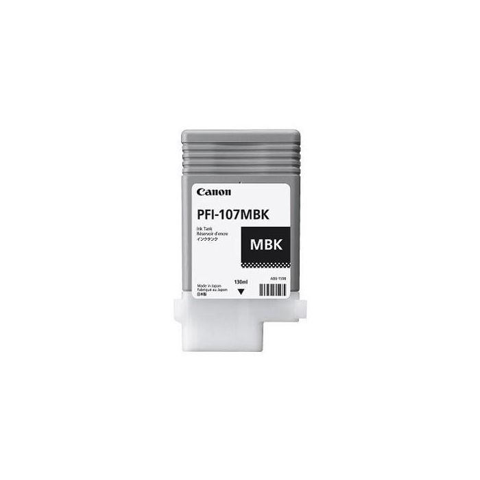 Canon PFI-107MBK 6704B001 Tinta Negro Mate 130ml para imagePROGRAF 680/685/780/785 Impresión por inyección