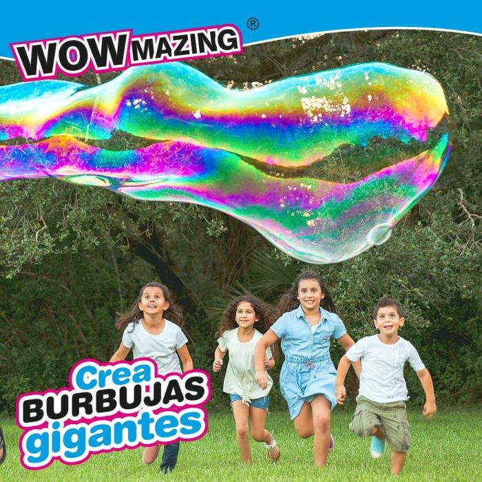 Líquido para pompas de jabón WOWmazing 6,3 x 11,5 x 1,5 cm (24 Unidades) 5