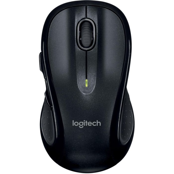 Logitech M510 Ratón Inalámbrico Láser Negro, Diseño Ergonómico Full-Size, Desplazamiento Lateral, Botones Programables, Receptor Unifying 1
