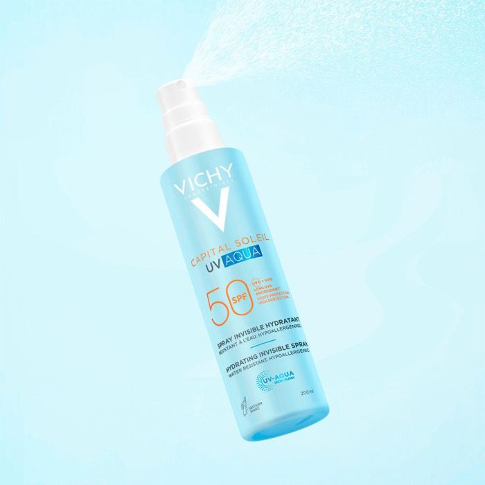 Vichy Capital Soleil UV Aqua Gel Spray Corporal Hidratante e Invisible SPF50, 200 ml 3