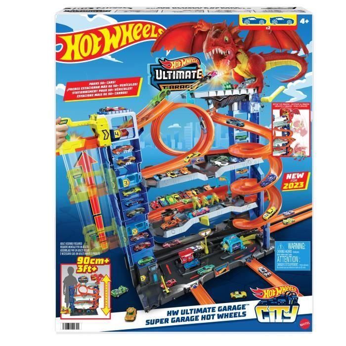 Hot Wheels HKX48 Super Garage Dragon: Gran Pista de Coches con Ataque para Vehículos de Juguete 1 Hot Wheels HKX48 Super Garage Dragon: Gran Pista de Coches con Ataque para Vehículos de Juguete 1