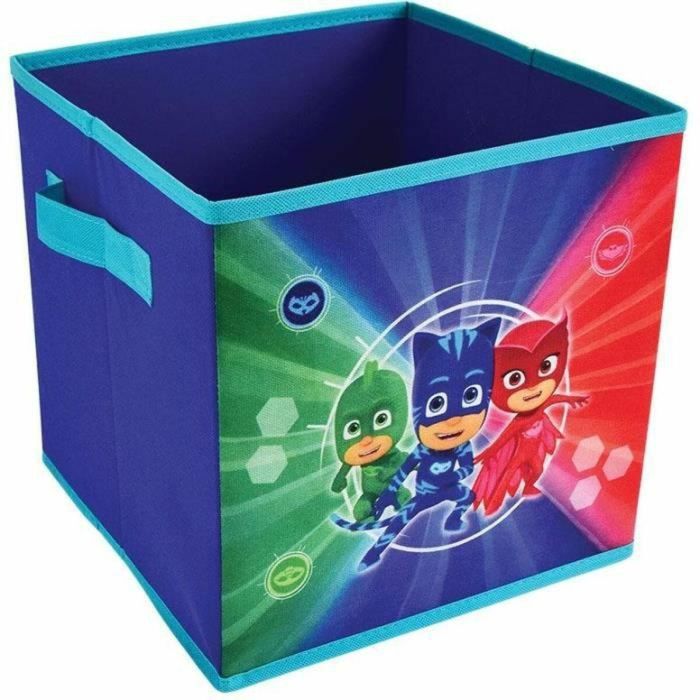 Fun House Cesto de almacenamiento plegable con asas Pjmasks, Organizador infantil multiuso para ropa y juguetes, 28x28x28 cm, Mixto +3 años 0 Fun House Cesto de almacenamiento plegable con asas Pjmasks, Organizador infantil multiuso para ropa y juguetes, 28x28x28 cm, Mixto +3 años 0