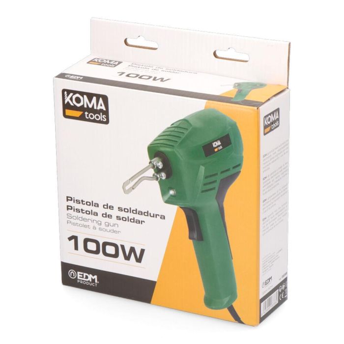 Soldador pistola 100w 230v koma tools 4