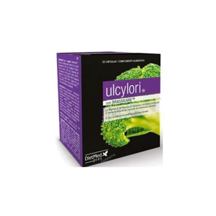 DIETMED Ulcylori 30 Cápsulas - Brócoli, Lactobacillus reuteri y Zinc para Mantenimiento de Mucosas