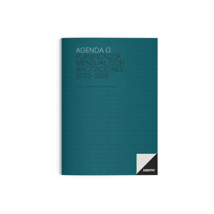 Additio Agenda Planificador Mes Vista 16 Meses 19,5x28,5 cm Colores Surtidos 1