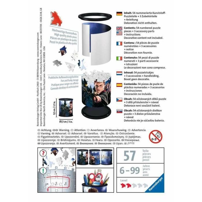 Puzzle 3D Ravensburger Iceland: Kirkjuffellsfoss 57 Piezas 3D Portalápices 2