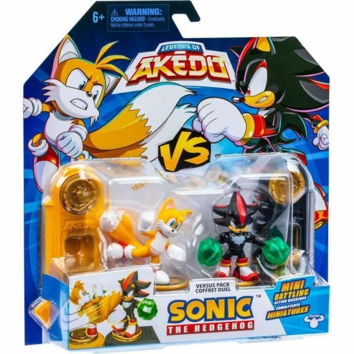 Moose Toys AKEDO Tails vs Shadow Figure Duo Pack - MOO0630996154397, Figuras de Batalla con Controladores 1
