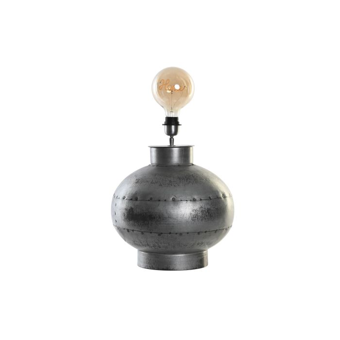 DKD Home Decor Base Lámpara Loft de Latón Plateado E27 50W 36 x 43 x 36 cm (Sin pantalla)