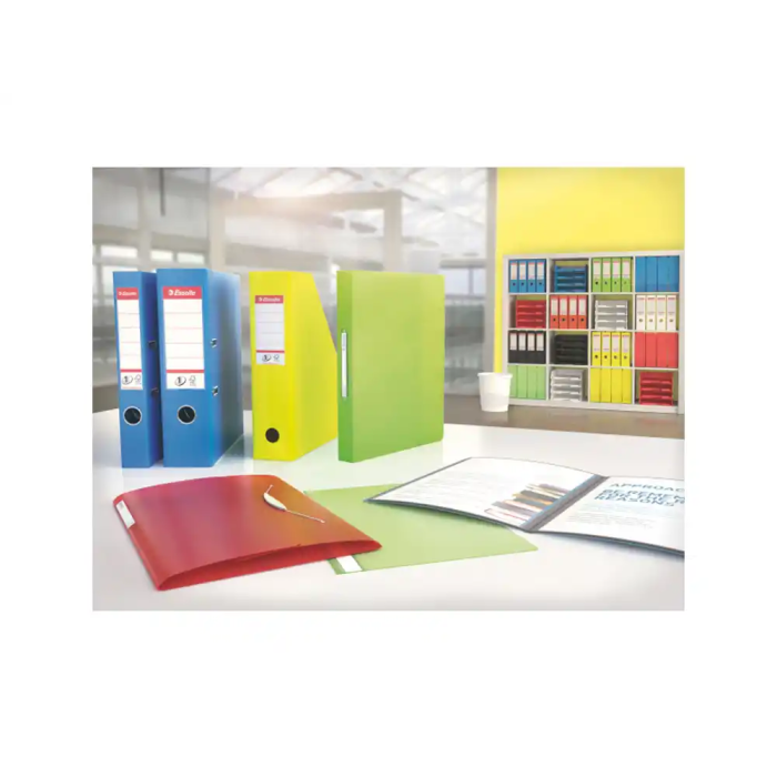 Esselte Archivador de Palanca N1 DIN A4 Lomo 75 mm Cartón Forrado Color Blanco 7