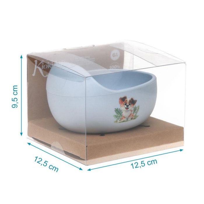 KioKids Cuenco Antideslizante De Silicona Para Bebé Con Ventosa, Color Azul - Recomendado Para +6 Meses, Base Antideslizante, Apto Para Microondas Y Lavavajillas