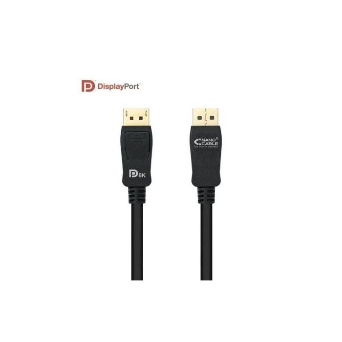 Cable DisplayPort NANOCABLE 10.15.2501 Negro 1,5 m (1,5 m) Cable DisplayPort NANOCABLE 10.15.2501 Negro 1,5 m (1,5 m)