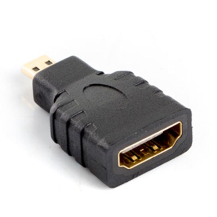 Lanberg Adaptador HDMI Hembra a Micro HDMI D Macho, Versión 1.4 Full HD 1080p Negro 1 Lanberg Adaptador HDMI Hembra a Micro HDMI D Macho, Versión 1.4 Full HD 1080p Negro 1