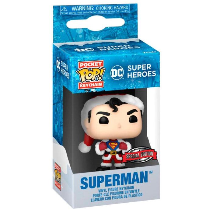 Funko Llavero Pocket POP DC Comics Holiday Superman Exclusive