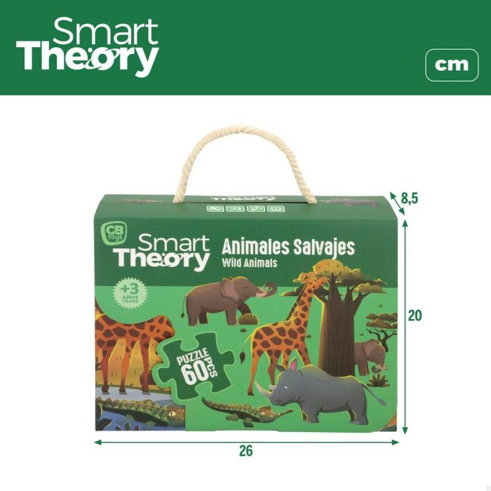 Puzzle Infantil Colorbaby Wild Animals 60 Piezas 60 x 44 cm (6 Unidades) 1 Puzzle Infantil Colorbaby Wild Animals 60 Piezas 60 x 44 cm (6 Unidades) 1