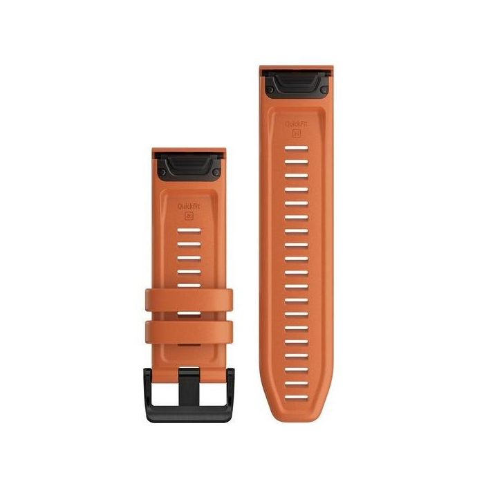 Garmin Ersatzarmband QuickFit 26mm Silikon Orange/Schiefergrau 1