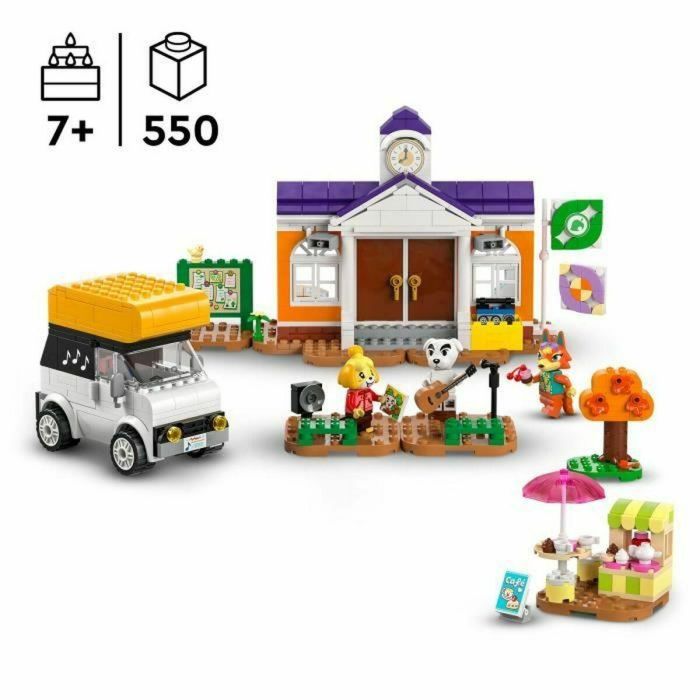Lego Animal Crossing 77052 Kéké en la Plaza Juguete para Construir con Cafetería 5
