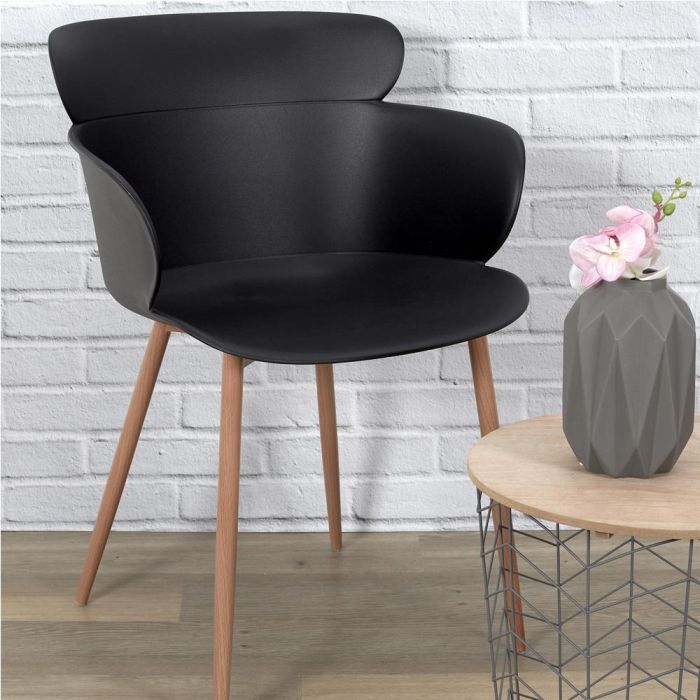 Silla Butaca Negra Lorens Home Deco Factory 1